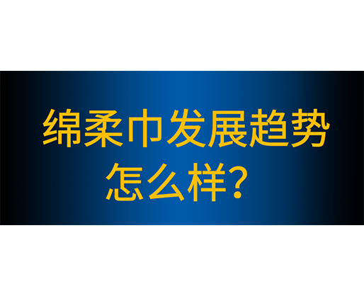 綿柔巾生產(chǎn)線有哪些性能特點，綿柔巾發(fā)展趨勢怎么樣？