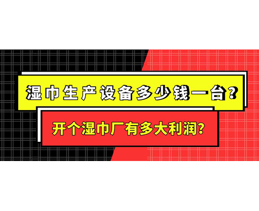濕巾生產(chǎn)設(shè)備多少錢一臺？開個濕巾廠有多大利潤？