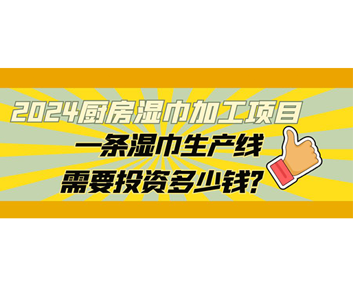 2024廚房濕巾加工項(xiàng)目，一條濕巾生產(chǎn)線需要投資多少錢？