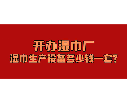 開辦濕巾廠，濕巾生產(chǎn)設(shè)備多少錢一套？