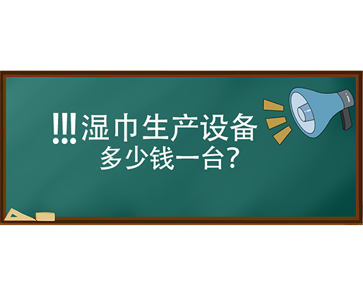 濕巾生產(chǎn)設備多少錢一臺？