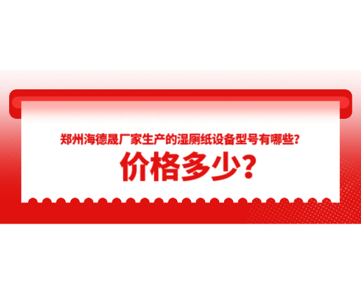 鄭州海德晟廠家生產(chǎn)的濕廁紙設備型號有哪些？價格多少？